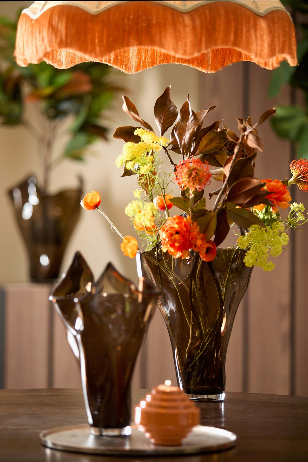 Light & Living Accessories Vase 31x46 cm AIORA glass dark brown House of Isabella UK