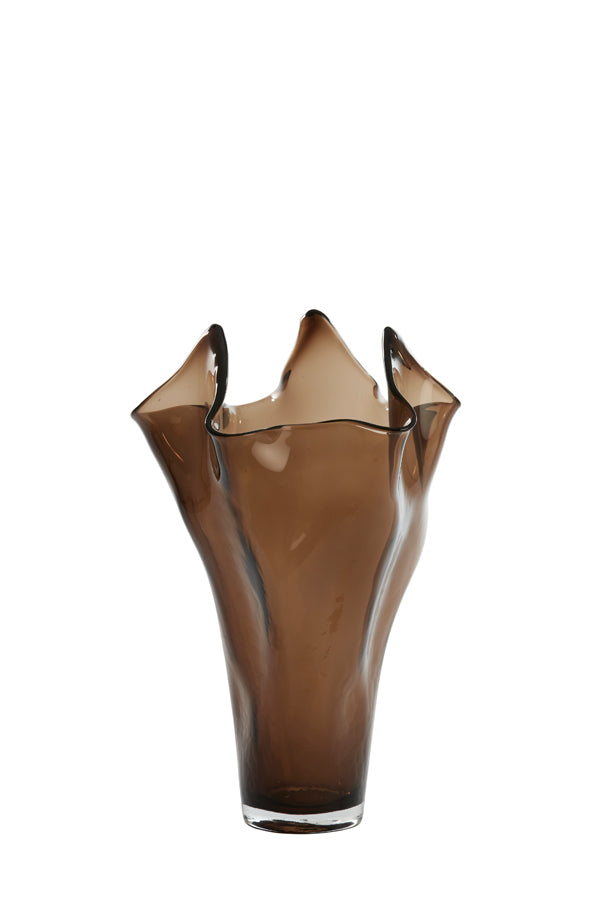 Light & Living Accessories Vase 31x46 cm AIORA glass dark brown House of Isabella UK