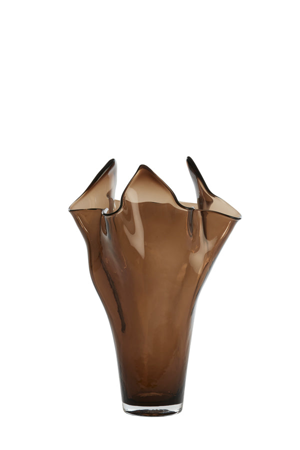 Light & Living Accessories Vase 31x46 cm AIORA glass dark brown House of Isabella UK