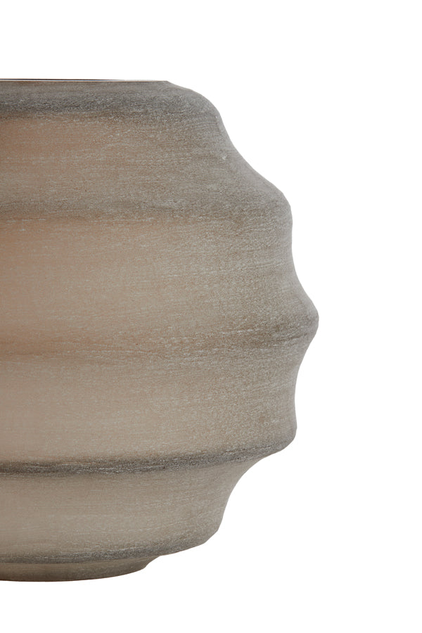 Light & Living Accessories Vase 32,5x29 cm NAYORO glass matt light brown House of Isabella UK