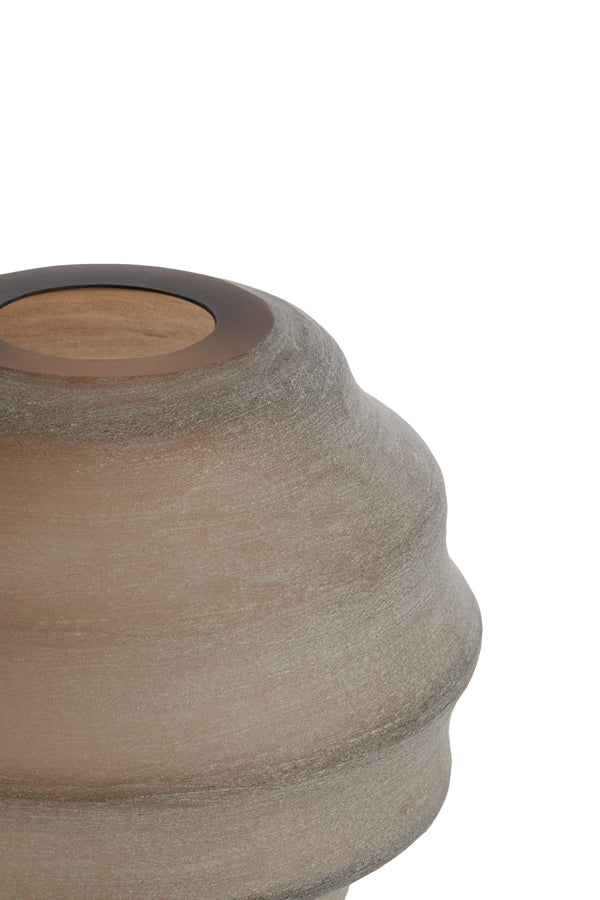 Light & Living Accessories Vase 32,5x29 cm NAYORO glass matt light brown House of Isabella UK