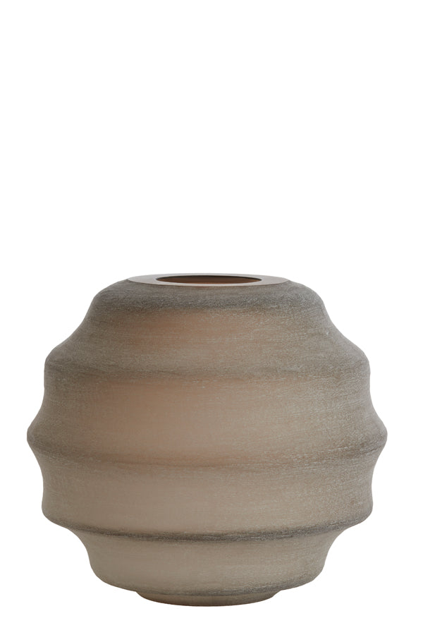 Light & Living Accessories Vase 32,5x29 cm NAYORO glass matt light brown House of Isabella UK