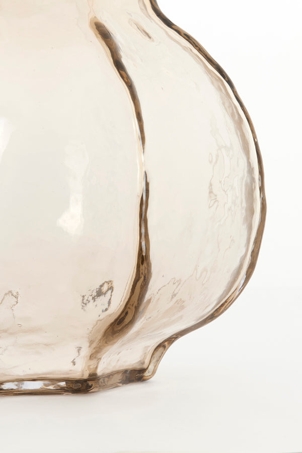Light & Living Accessories Vase 32,5x32 cm TEJEDA glass clear light brown House of Isabella UK