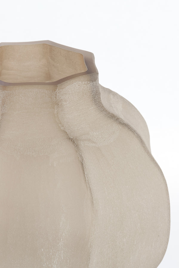 Light & Living Accessories Vase 32,5x32 cm TEJEDA glass light brown House of Isabella UK