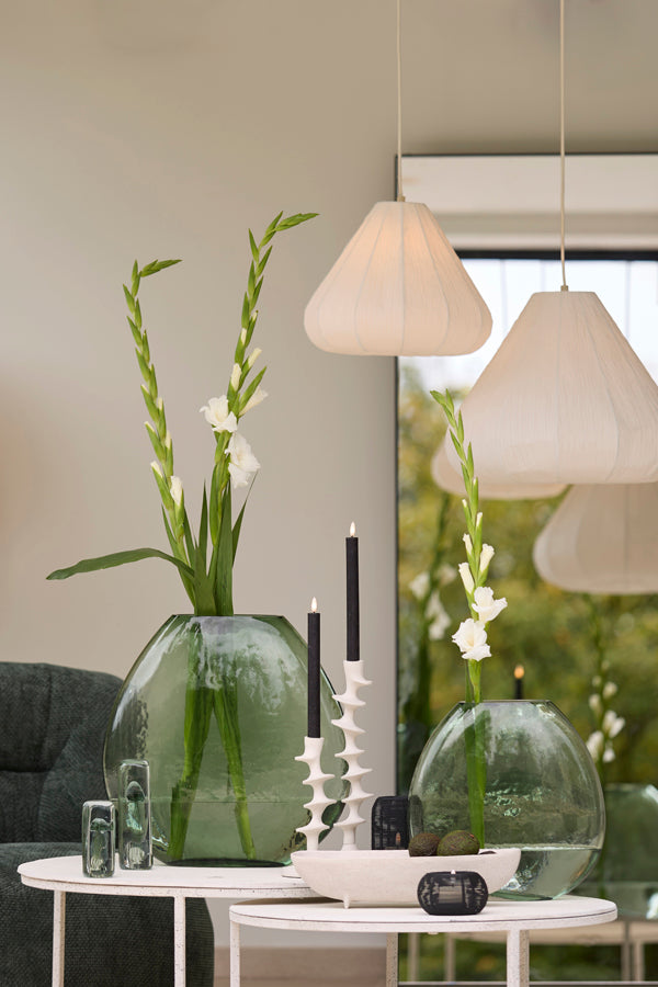Light & Living Accessories Vase 33x13x33,5 cm SANTINO glass clear green House of Isabella UK