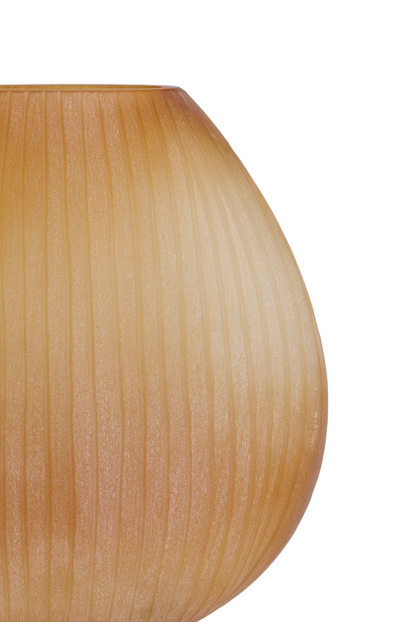 Light & Living Accessories Vase 33x13x33,5 cm SANTINO glass matt amber House of Isabella UK