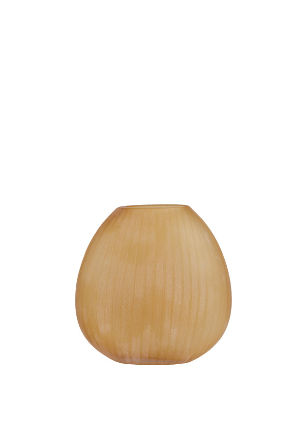 Light & Living Accessories Vase 33x13x33,5 cm SANTINO glass matt amber House of Isabella UK