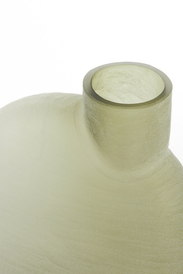 Light & Living Accessories Vase 33x16,5x36,5 cm TORNA glass olive green House of Isabella UK
