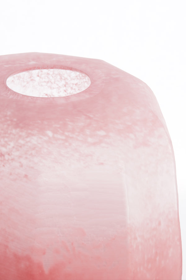 Light & Living Accessories Vase 33x32 cm PACENGO glass coral-light pink House of Isabella UK
