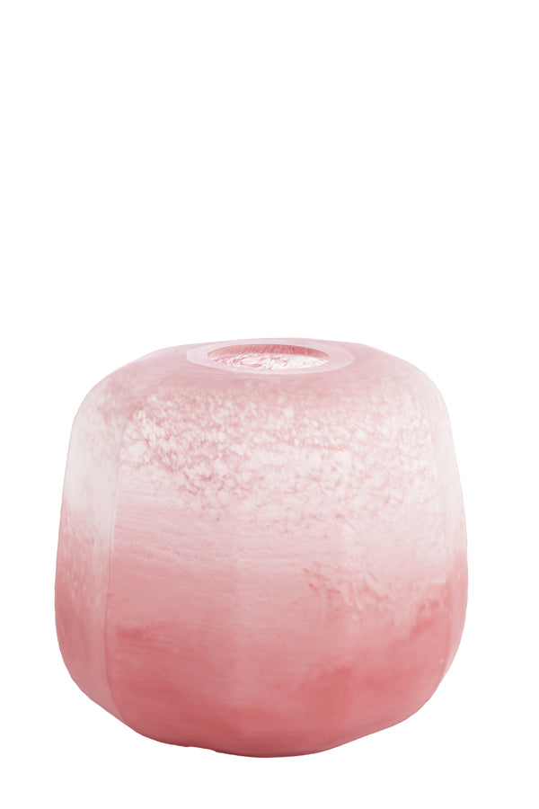 Light & Living Accessories Vase 33x32 cm PACENGO glass coral-light pink House of Isabella UK