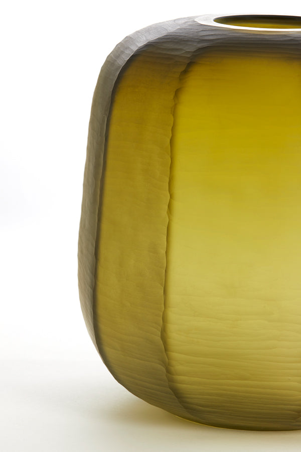 Light & Living Accessories Vase 33x32 cm PACENGO yellow-olive green House of Isabella UK