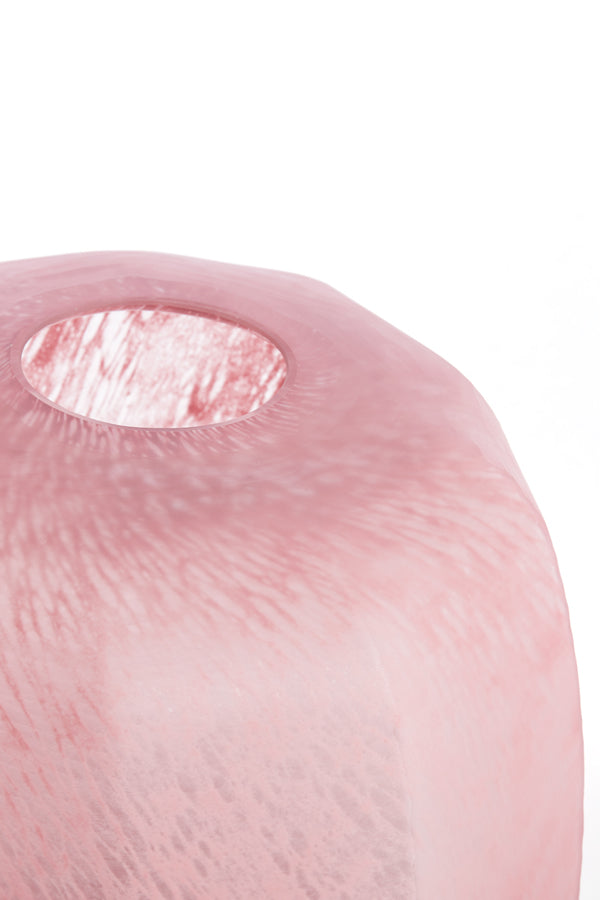Light & Living Accessories Vase 33x42 cm PACENGO glass coral-light pink House of Isabella UK