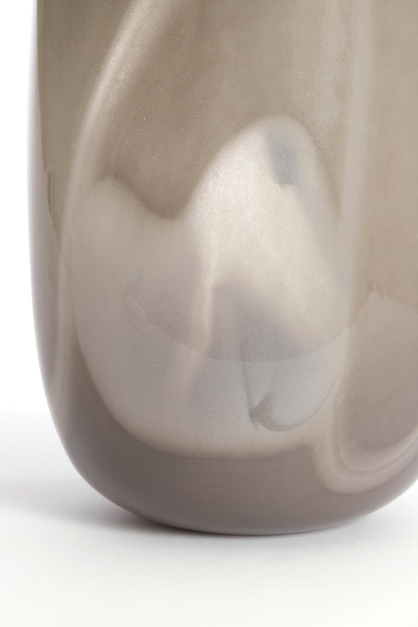 Light & Living Accessories Vase 34x50 cm KOBALA glass grey-cream House of Isabella UK