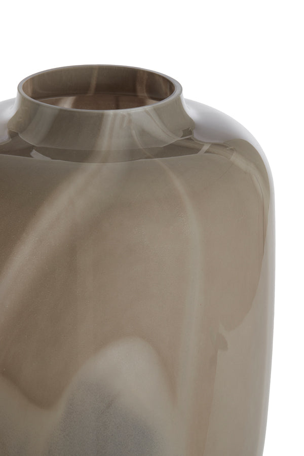 Light & Living Accessories Vase 34x50 cm KOBALA glass grey-cream House of Isabella UK