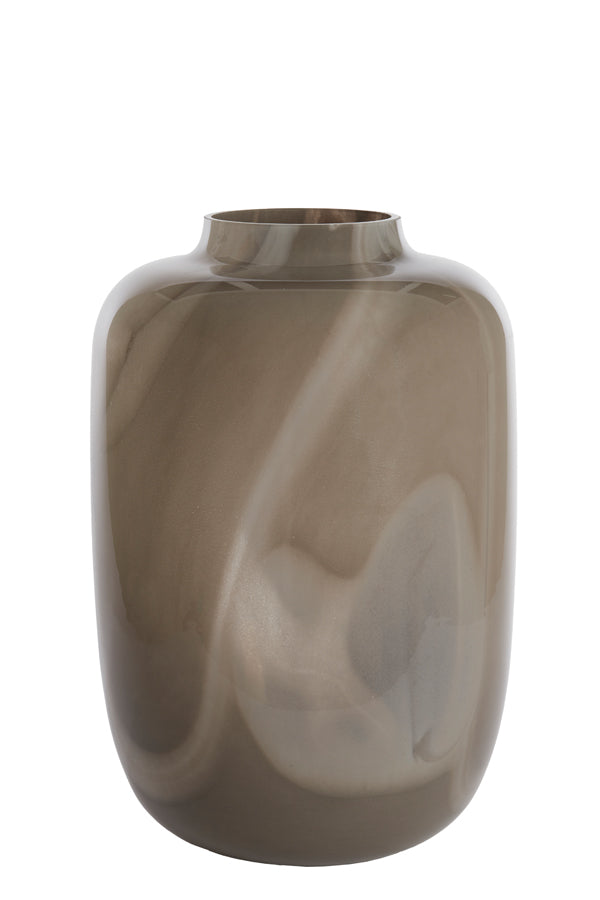 Light & Living Accessories Vase 34x50 cm KOBALA glass grey-cream House of Isabella UK