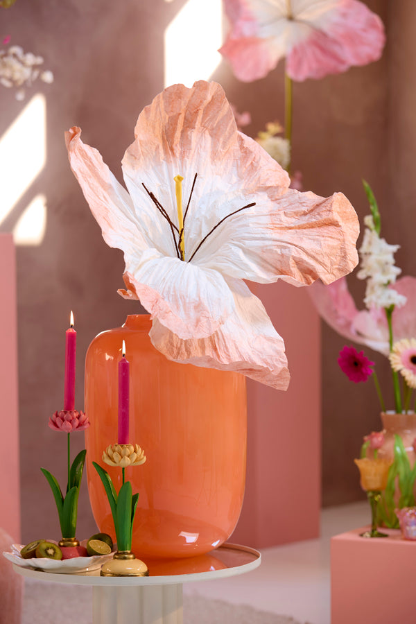 Light & Living Accessories Vase 34x50 cm KOBALA glass orange House of Isabella UK