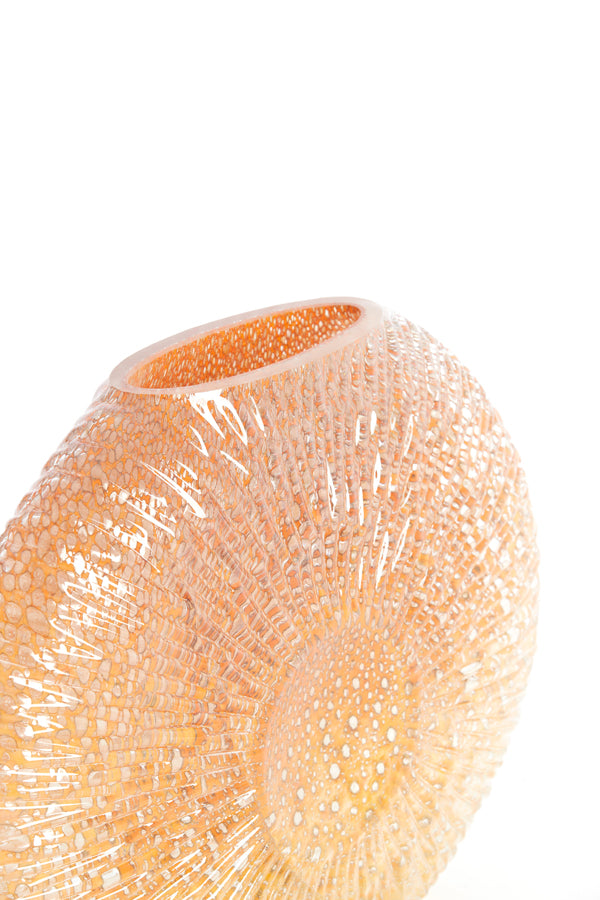 Light & Living Accessories Vase 40,5x11x30,5 cm CONCHA glass peach House of Isabella UK