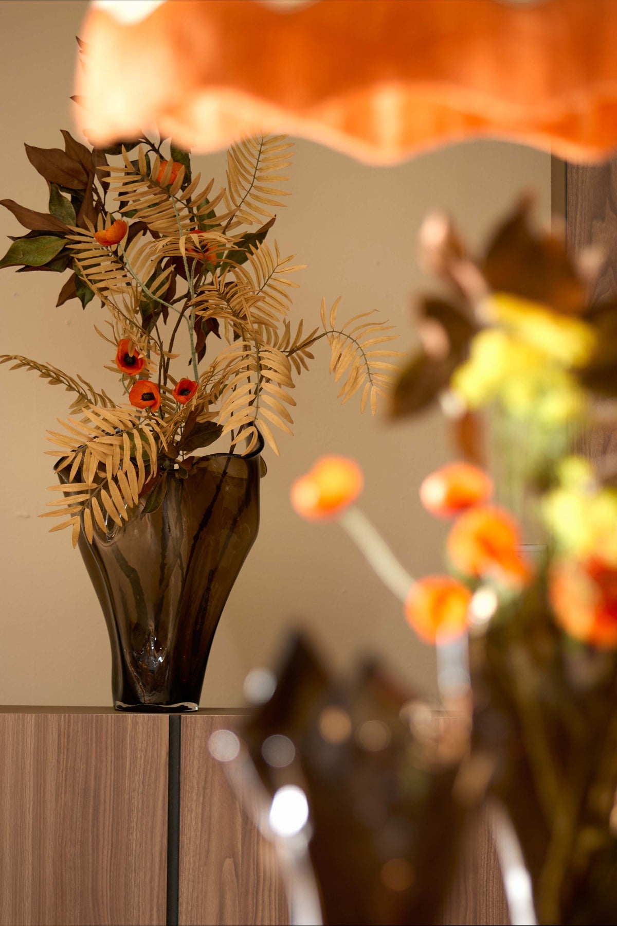 Light & Living Accessories Vase 42x53 cm AIORA glass dark brown House of Isabella UK