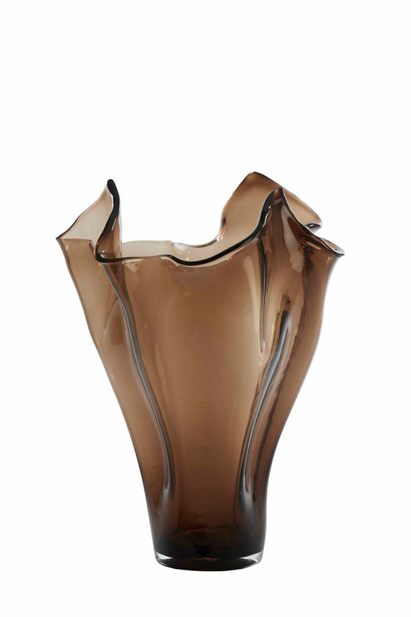 Light & Living Accessories Vase 42x53 cm AIORA glass dark brown House of Isabella UK