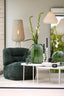 Light & Living Accessories Vase 43x16x43 cm SANTINO glass clear green House of Isabella UK