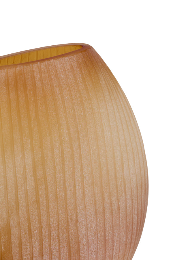 Light & Living Accessories Vase 43x16x43 cm SANTINO glass matt amber House of Isabella UK
