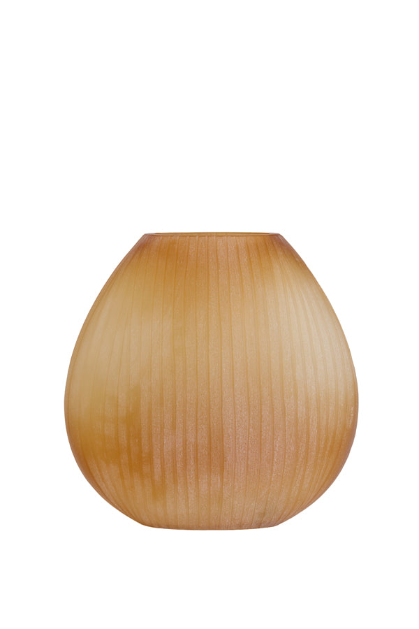 Light & Living Accessories Vase 43x16x43 cm SANTINO glass matt amber House of Isabella UK