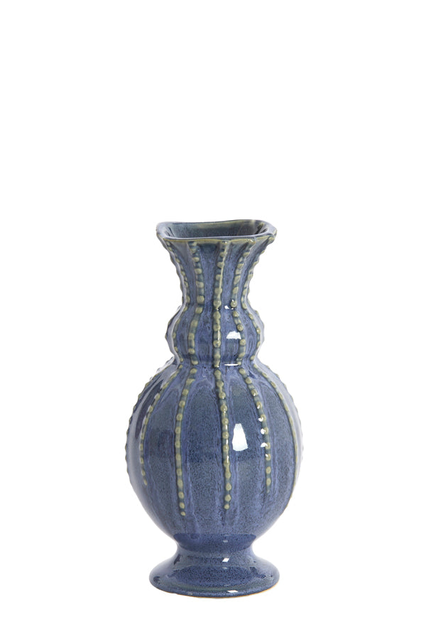 Light & Living Accessories Vase 8,5x17 cm SORREL ceramics blue-purple House of Isabella UK