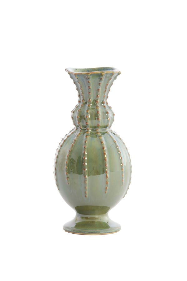 Light & Living Accessories Vase 8,5x17 cm SORREL ceramics olive green House of Isabella UK