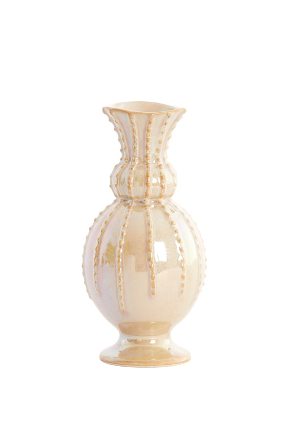 Light & Living Accessories Vase 8,5x17 cm SORREL ceramics sand House of Isabella UK