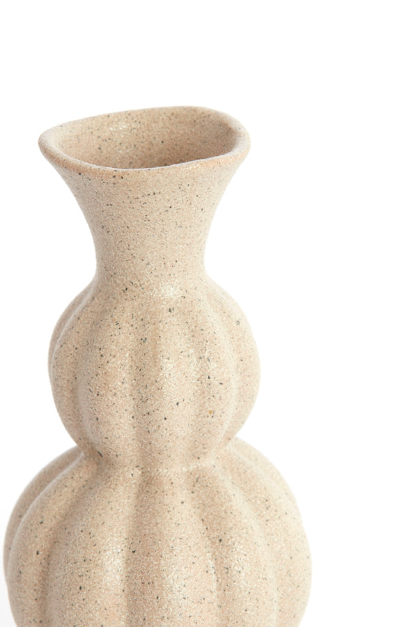Light & Living Accessories Vase 8x17 cm NAIDA ceramics matt grey-brown House of Isabella UK