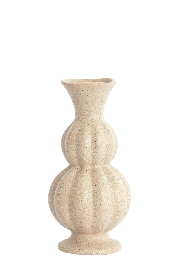 Light & Living Accessories Vase 8x17 cm NAIDA ceramics matt grey-brown House of Isabella UK