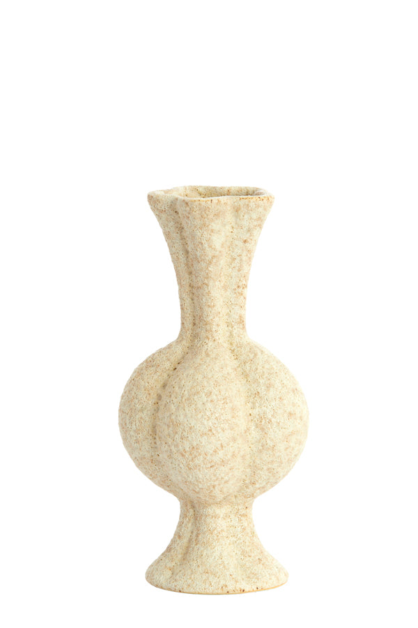 Light & Living Accessories Vase 8x17 cm SAVI ceramics matt sand House of Isabella UK