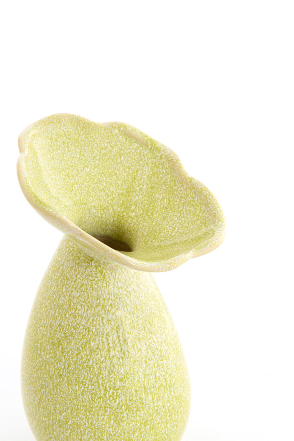 Light & Living Accessories Vase deco 10,5x19,5 cm CULLA ceramics light green House of Isabella UK