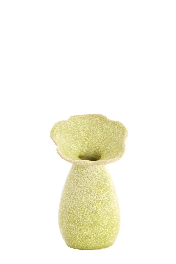 Light & Living Accessories Vase deco 10,5x19,5 cm CULLA ceramics light green House of Isabella UK