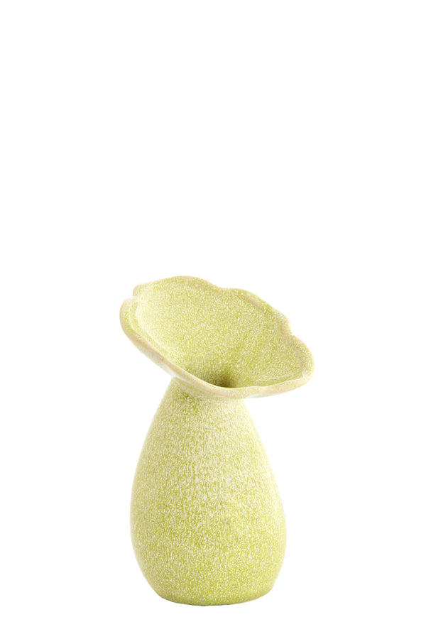 Light & Living Accessories Vase deco 10,5x19,5 cm CULLA ceramics light green House of Isabella UK