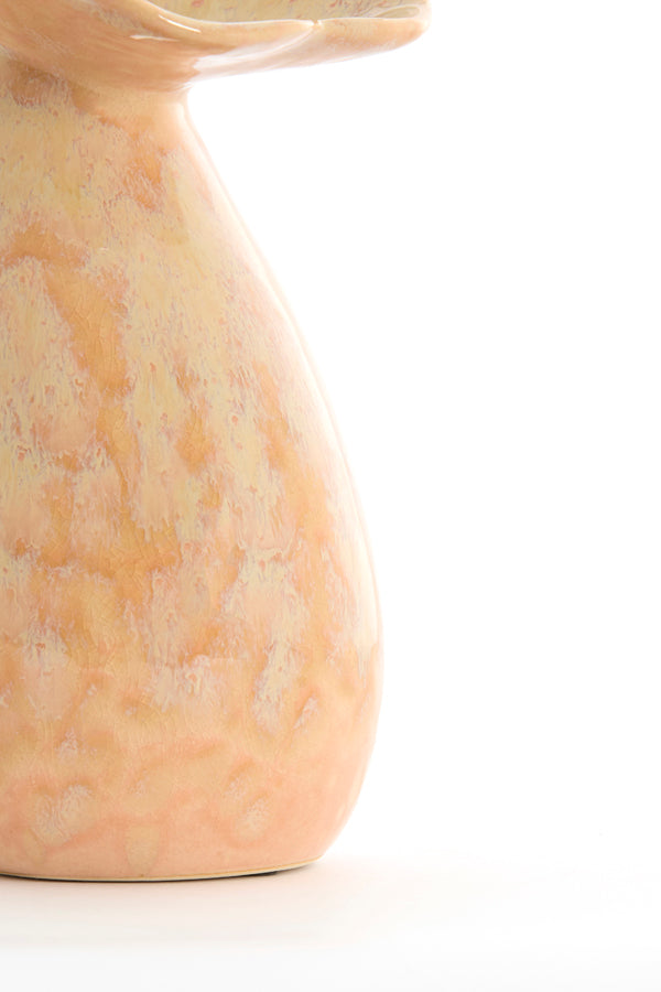 Light & Living Accessories Vase deco 10,5x19,5 cm CULLA ceramics light peach House of Isabella UK