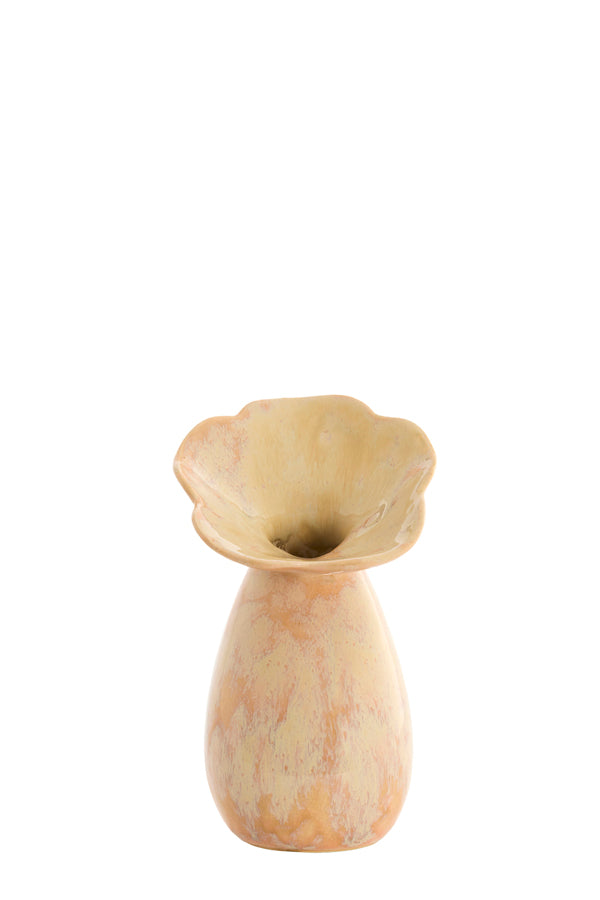 Light & Living Accessories Vase deco 10,5x19,5 cm CULLA ceramics light peach House of Isabella UK