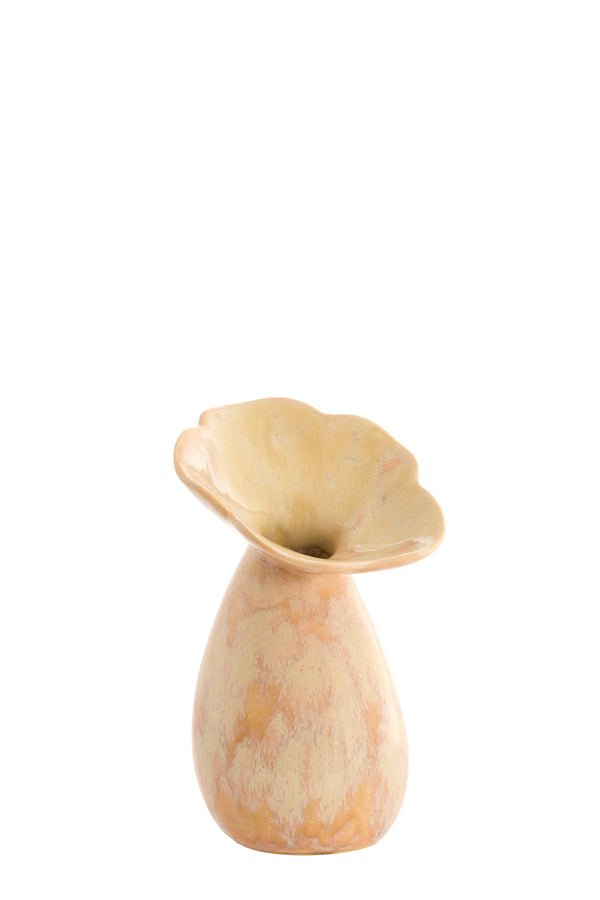 Light & Living Accessories Vase deco 10,5x19,5 cm CULLA ceramics light peach House of Isabella UK