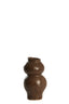 Light & Living Accessories Vase deco 10,5x19,5 cm ROGANO ceramics dark brown House of Isabella UK