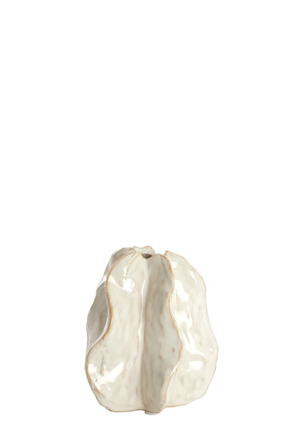 Light & Living Accessories Vase deco 10,5x9,5x11,5 cm IDRIJA ceramics cream House of Isabella UK