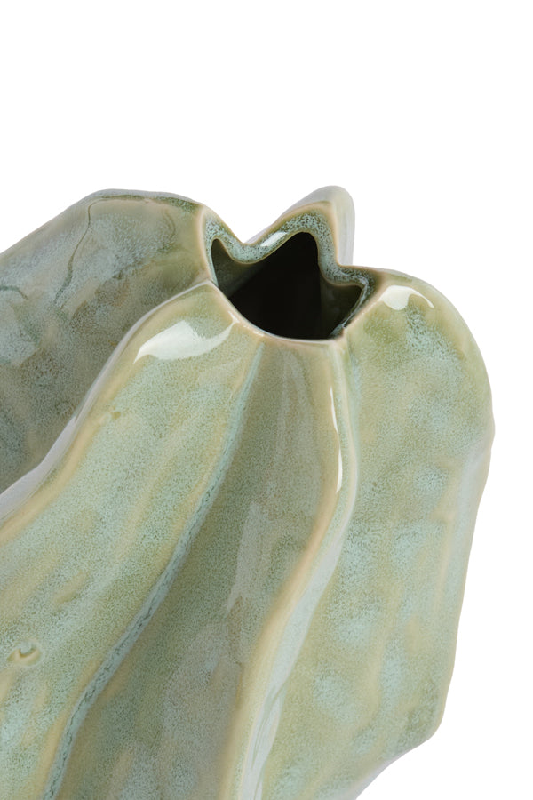 Light & Living Accessories Vase deco 10,5x9,5x11,5 cm IDRIJA ceramics mint green House of Isabella UK