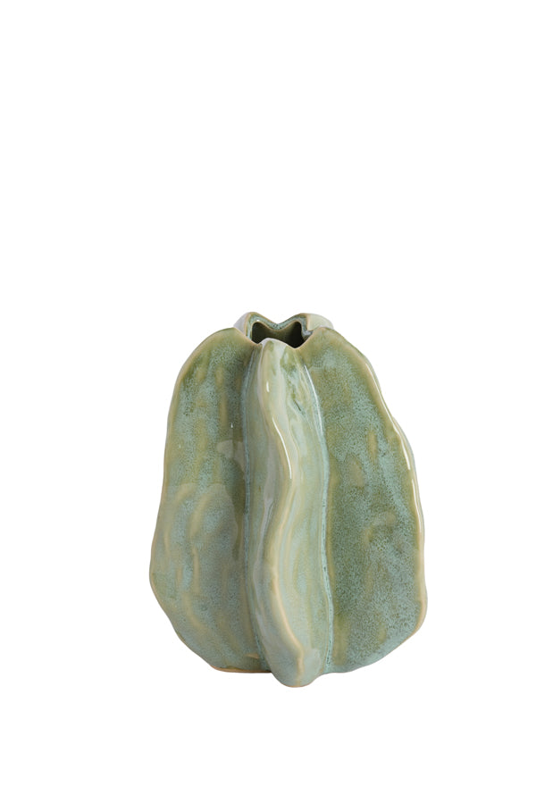 Light & Living Accessories Vase deco 10,5x9,5x11,5 cm IDRIJA ceramics mint green House of Isabella UK