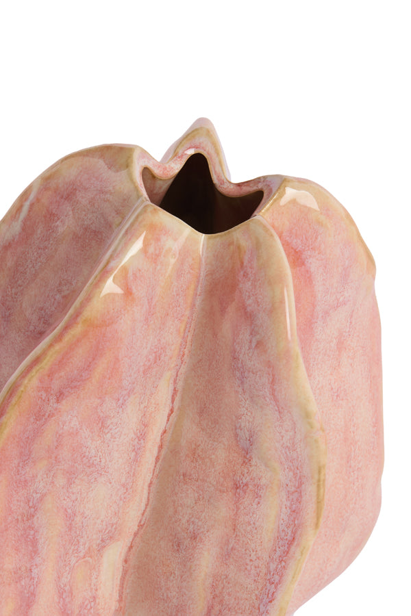 Light & Living Accessories Vase deco 10,5x9,5x11,5 cm IDRIJA ceramics pink House of Isabella UK