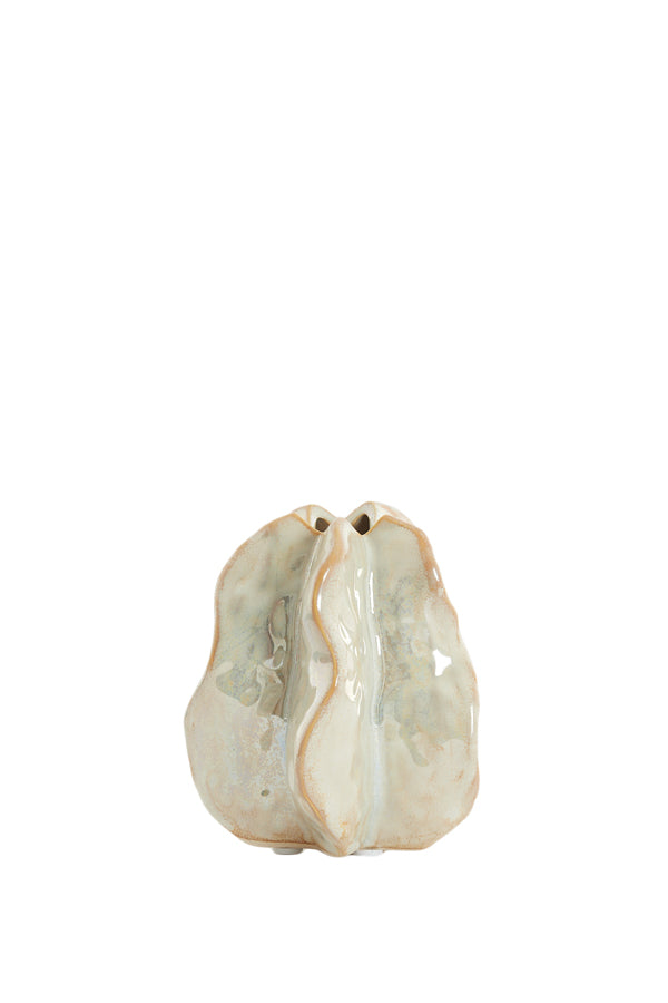 Light & Living Accessories Vase deco 10,5x9,5x11,5 cm IDRIJA ceramics sand House of Isabella UK