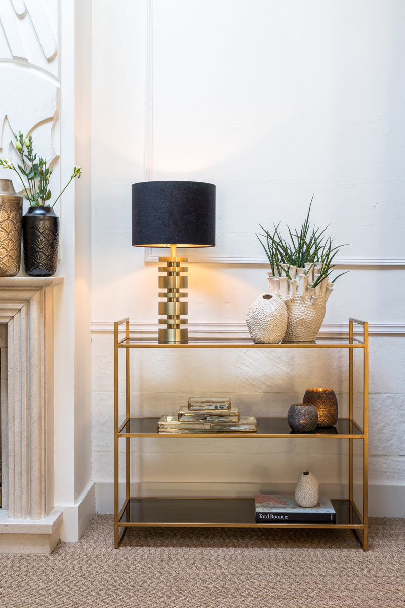 Light & Living Accessories Vase deco 10x15 cm KYANA ceramics cream+white House of Isabella UK