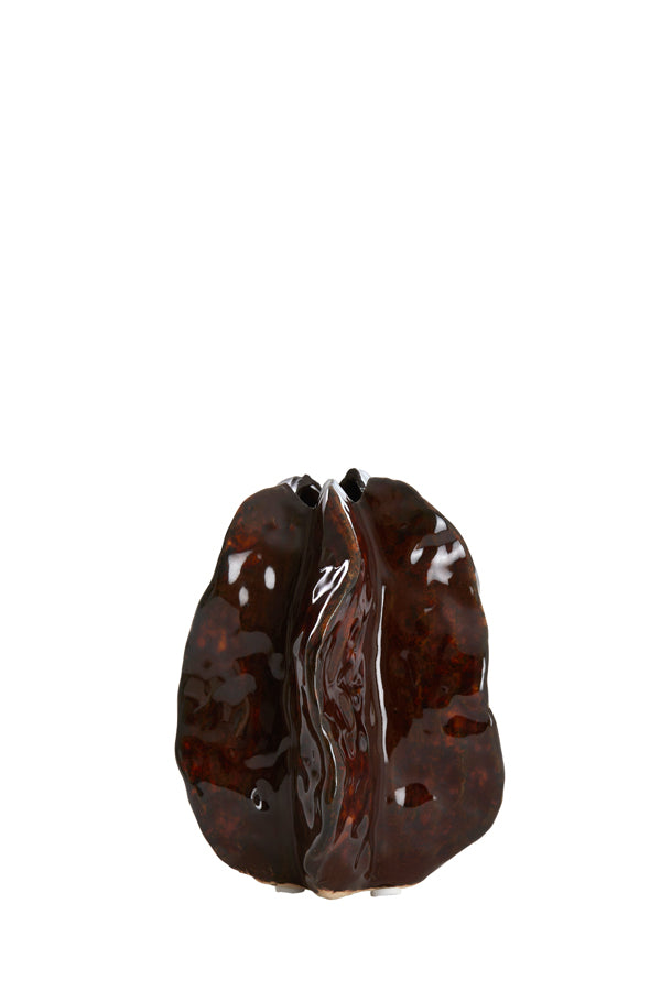 Light & Living Accessories Vase deco 11,5x10x13,5 cm IDRIJA ceramics dark brown House of Isabella UK
