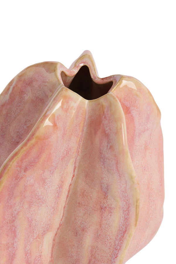 Light & Living Accessories Vase deco 11,5x10x13,5 cm IDRIJA ceramics pink House of Isabella UK