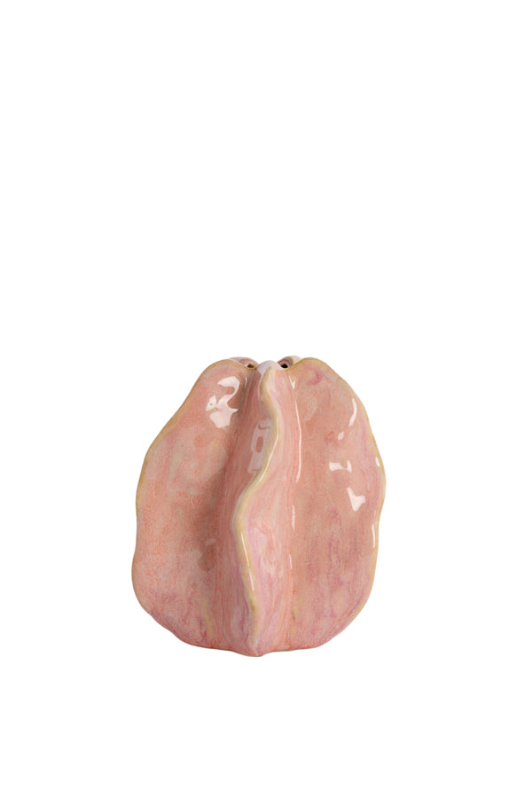 Light & Living Accessories Vase deco 11,5x10x13,5 cm IDRIJA ceramics pink House of Isabella UK