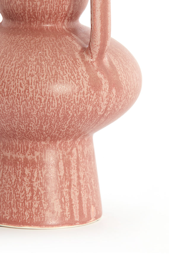 Light & Living Accessories Vase deco 11x21 cm OTARU ceramics coral-red House of Isabella UK