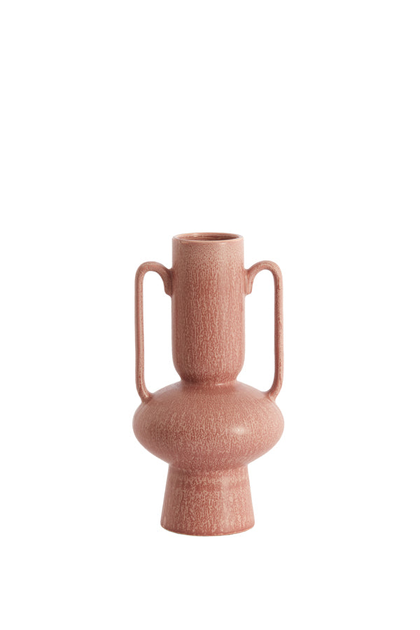Light & Living Accessories Vase deco 11x21 cm OTARU ceramics coral-red House of Isabella UK